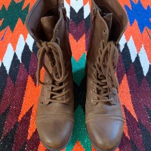 Target Combat Boots - Chocolate